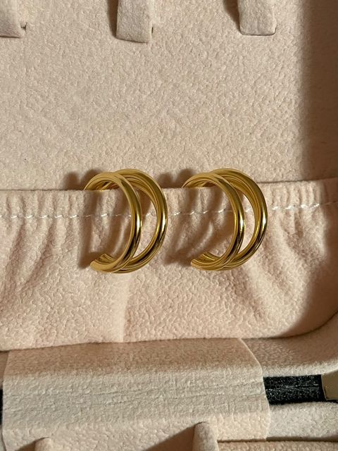 Tiana Hoops | 18K Gold Plated