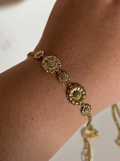 Daisy Bracelet | 18K Gold Plated