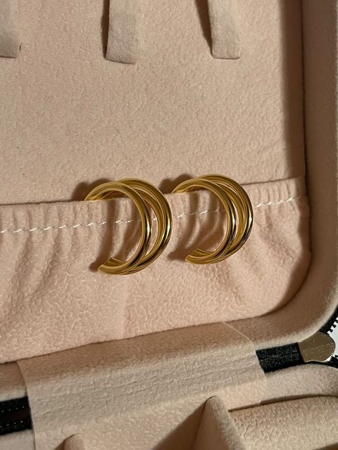 Tiana Hoops | 18K Gold Plated